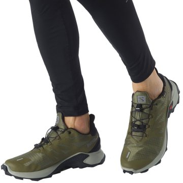 Salomon Supercross 3 Gore-Tex Erkek Outdoor Ayakkabı L41453900 Olive