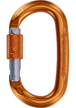 Skylotec OBX BG H-400-BG Gri Turuncu Brilock Alüminyum Oval Karabina EN 362 EN 12275 UIAA 121