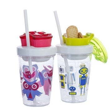 Contigo Bueno Snack Straw Pınk Çocuk Suluk 350 ml 1000-0626