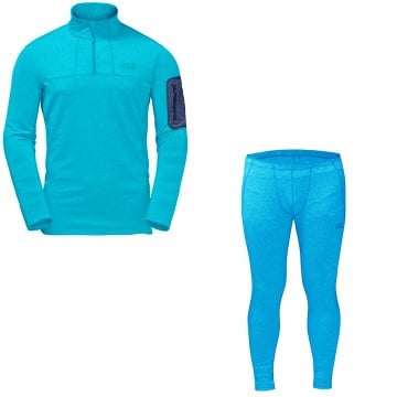 Dynamic Performans Merinowool Blue Erkek Half Zip Takım