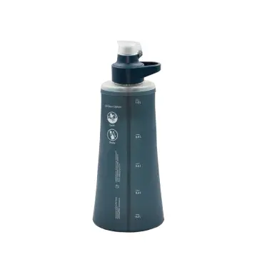 Katadyn Switzerland BeFree Filter ActiveCarbon 1.0L Slate Blue Ultralight Katlanabilir Outdoor Koşu Afet  Su Filtresi Filtrasyon Sistemi