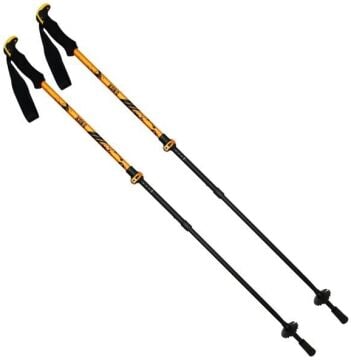 KONG TRIGA Speedlock Ultralight Teleskopik Çantalı Yürüyüş Trekking Batonu (Çift)