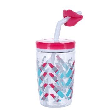 Contigo Bueno Funny Straw Lıps Çocuk Suluk 420 ml 2094992