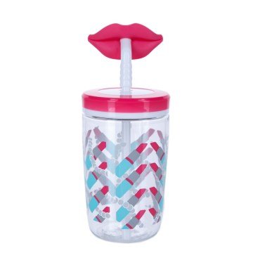 Contigo Bueno Funny Straw Lıps Çocuk Suluk 420 ml 2094992