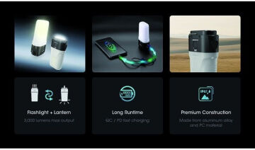 Nitecore Lr70 3000 Lmn. Şarjlı El Feneri&powerbank