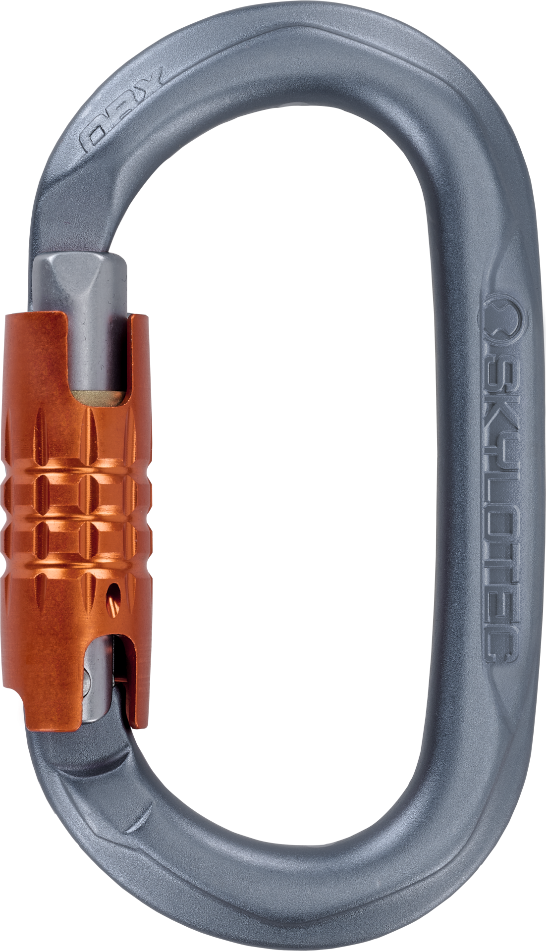 Skylotec OBX TG H-400-620-TG Gri Turuncu Trilock Alüminyum Oval Karabina EN 362 EN 12275