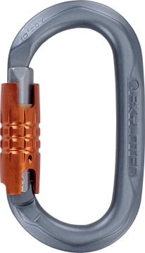 Skylotec OBX TG H-400-620-TG Gri Turuncu Trilock Alüminyum Oval Karabina EN 362 EN 12275
