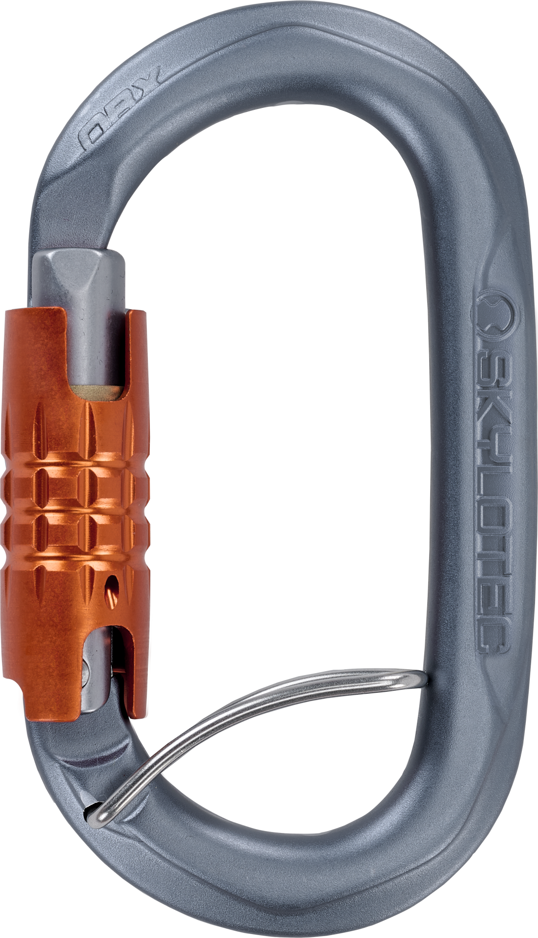 Skylotec OBX TGL H-400-TGL Gri Turuncu Trilock ACL Anti-Twist Alüminyum Oval Karabina EN 362 EN 12275