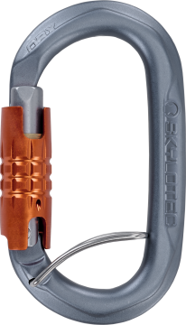 Skylotec OBX TGL H-400-TGL Gri Turuncu Trilock ACL Anti-Twist Alüminyum Oval Karabina EN 362 EN 12275