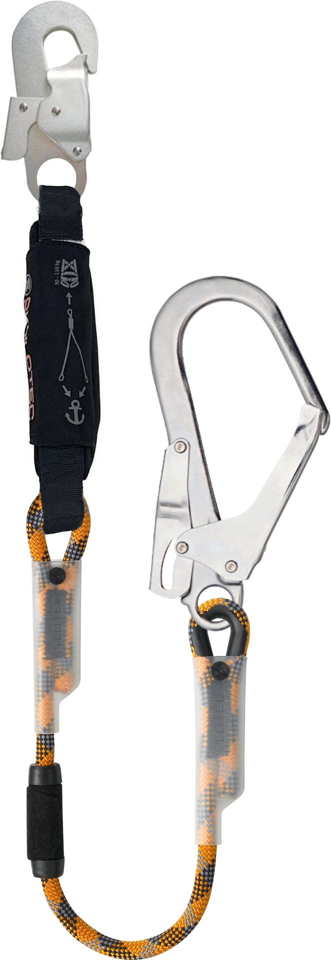 Skylotec Skysafe Eco R I Tipi Fs90 St Ve Fs51 St Konnektörlü Şok Emicili Lanyard EN 355
