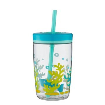 Contigo Floating Straw Shark Çocuk Suluk 420 ml 1000-0772