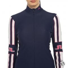 Lindeberg Bayan Lacivert ProDryFit Outdoor, Koşu, Fitness Tişört