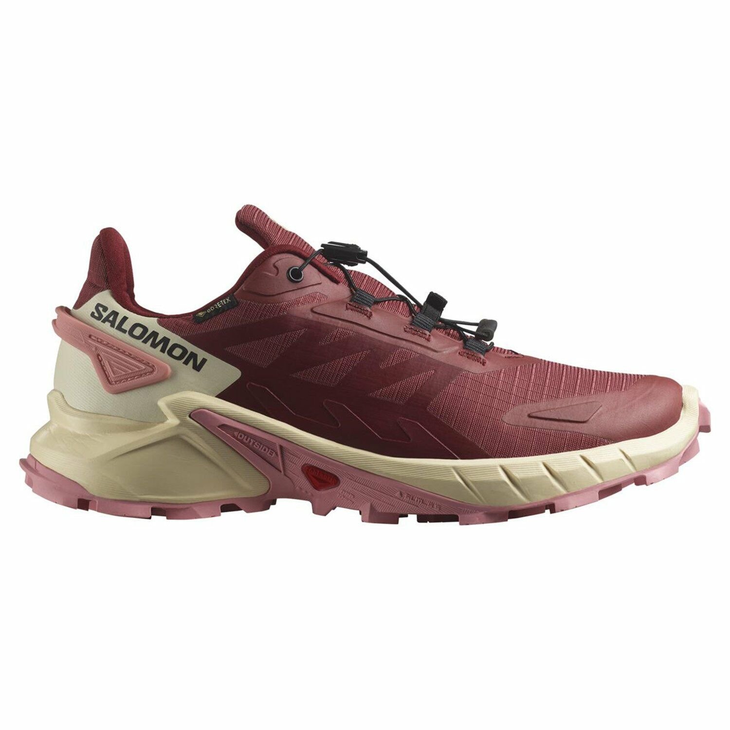 Salomon Supercross 4 Gore-Tex Kadın Patika Koşu Ayakkabısı Hide/Syrah/Blush L47316800