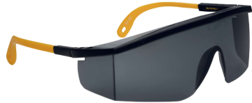 Deltaplus Kilimandjaro Smoke Laboratuvar Uygulamaları İçin Yan Siperlikli Tek Parça Füme Gözlük