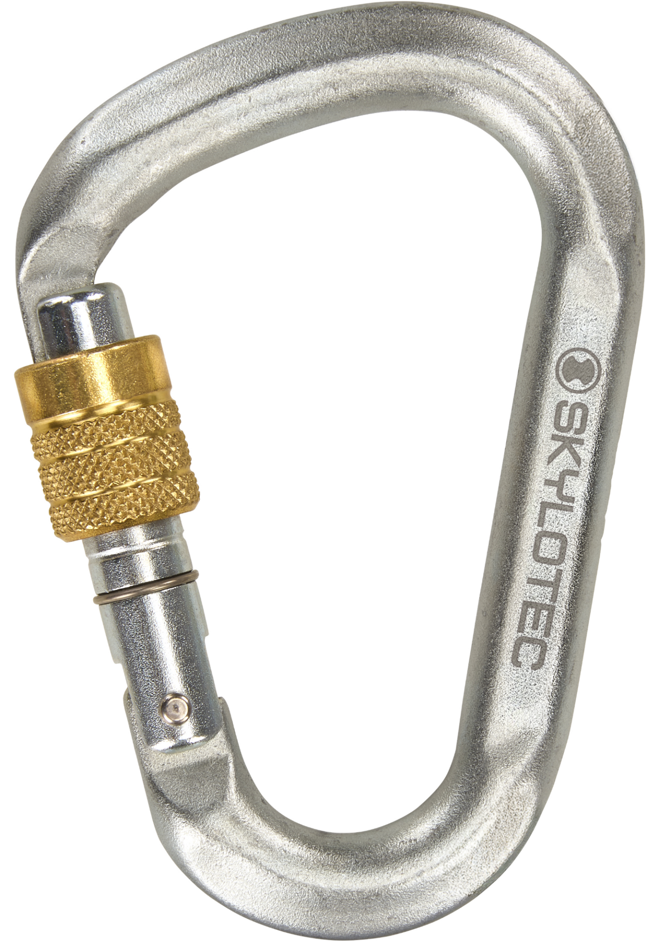 Skylotec Snappy Steel SG H-6033-000-SG Gümüş Screwgate Çelik HMS Karabina EN 362 EN 12275 UIAA 121