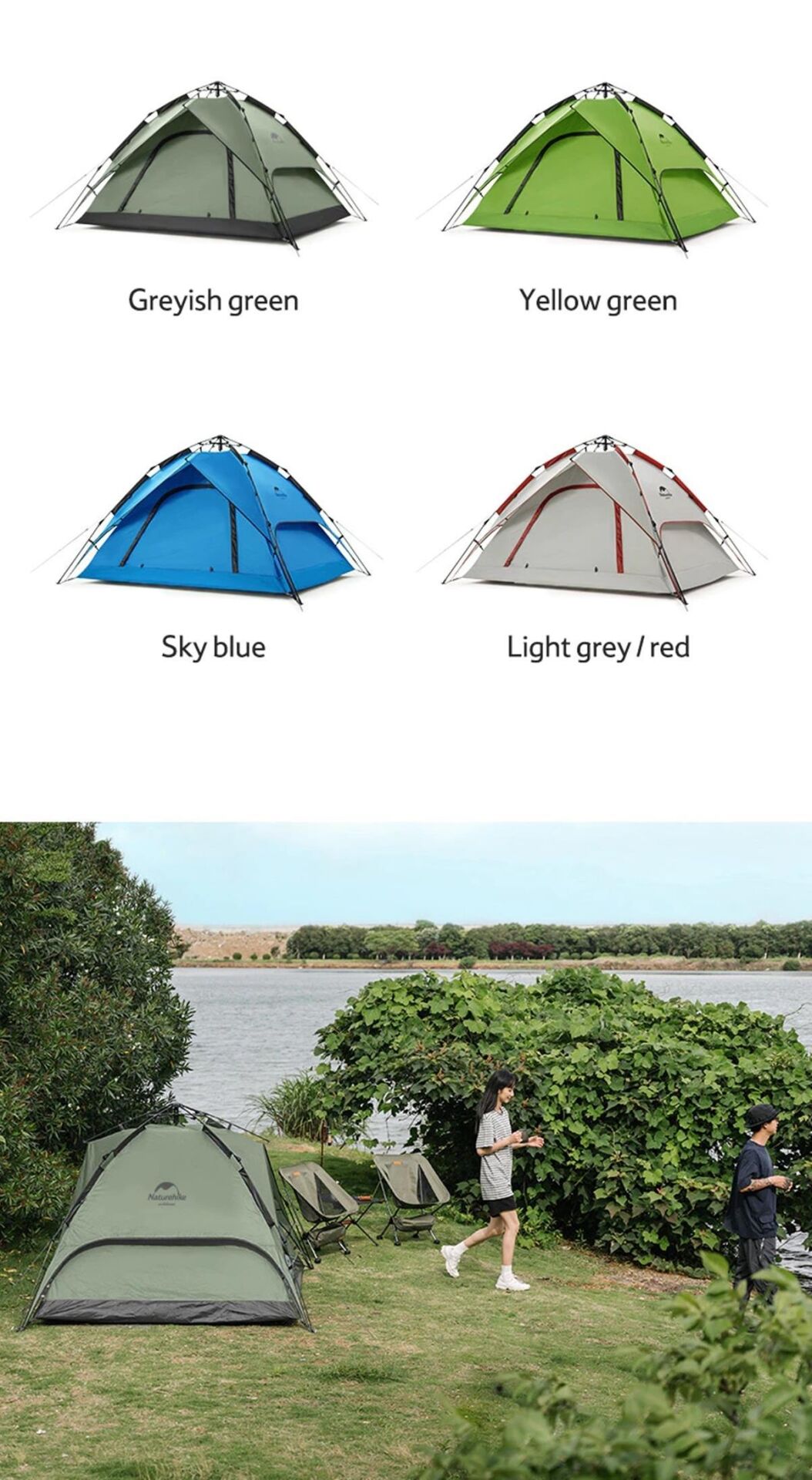 Naturehike 4 Kişilik Otomatik Kamp Çadırı - 9.875,25 TL