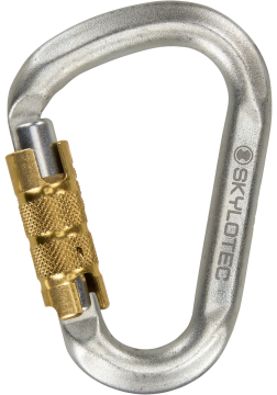 Skylotec Snappy Steel TG H-6033-000-TG Gümüş Trilock Çelik HMS Karabina EN 362 EN 12275 UIAA 102