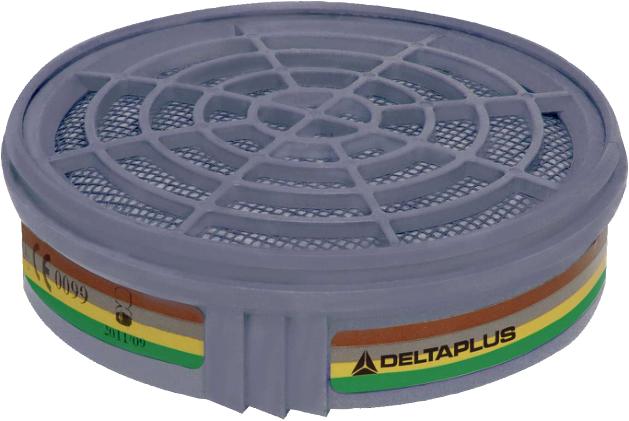 Deltaplus M6000 Abek 1 M6200-JUPITER ve M6400-JUPITER Yüz Maskeleri İçin Kullanılan Çok Amaçlı A1B1E1K1 Tipi 2'Li Filtre