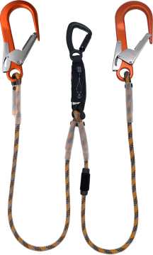 Skylotec Skysafe Eco R Y Tipi Çift Fs90 Karabinalı Şok Emicili Lanyard EN 355