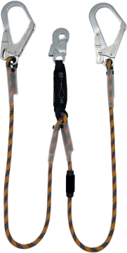 Skylotec Skysafe Eco R Y Tipi Çift Fs90 St Karabinalı Ve Fix Pro Konumlandırma Braketli Şok Emicili Lanyard EN 355