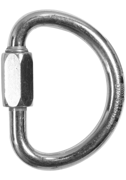 Skylotec Q-Link HM H-325-10 Gümüş Screwgate Galvanizli Çelik Yarım Ay Quick Link EN 362 EN 12275 UIAA