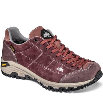 Lomer Italy Maipos Suede MTX Waterproof Vibram Süet Deri Kadın Ayakkabı Borgogna Rose