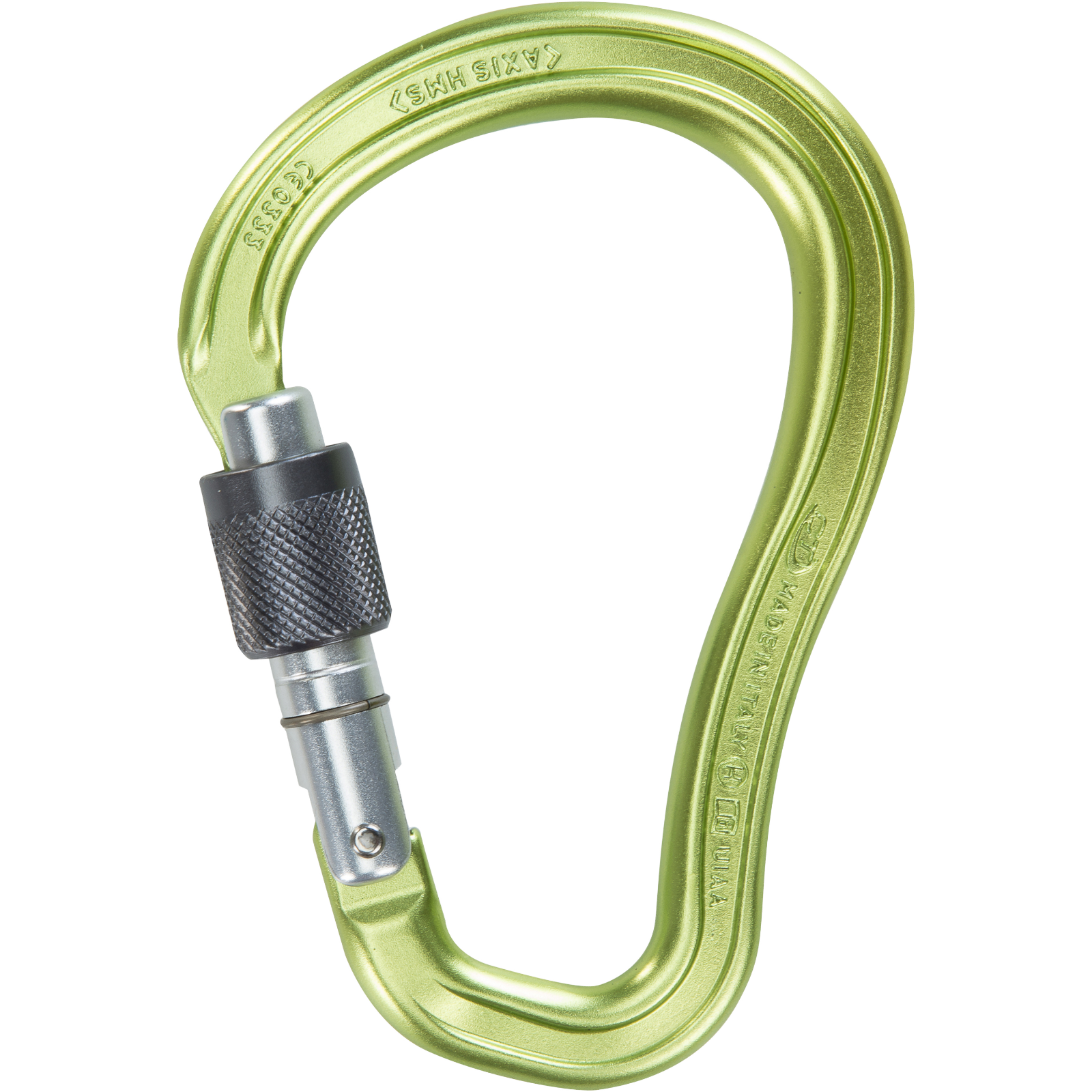 Skylotec AXIS HMS SG H-310-SG Gri Yeşil Gümüş Screwgate Alüminyum HMS Karabina EN 362 EN 12275