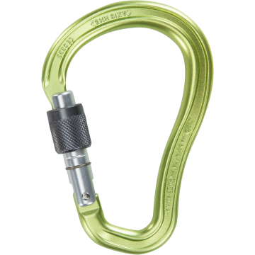 Skylotec AXIS HMS SG H-310-SG Gri Yeşil Gümüş Screwgate Alüminyum HMS Karabina EN 362 EN 12275