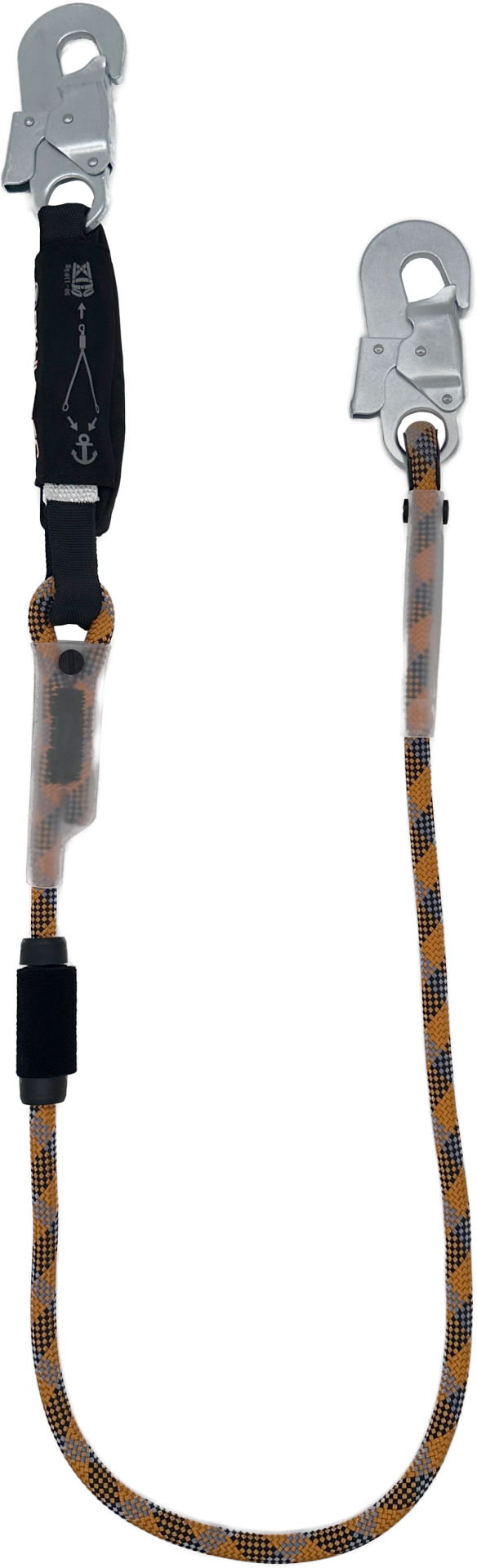 Skylotec Skysafe Eco R I Tipi Çift Fs51 St Karabinalı Şok Emicili Lanyard EN 355