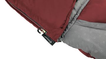 Outwell Contour Lux Red Yazlık ve Kışlık Taraflı -19°C 1700gr Geniş Uyku Tulumu Sol Fermuarlı