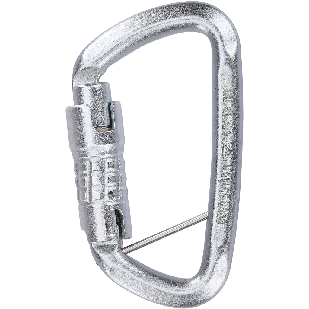 Skylotec D-SHAPE STEEL TGB ANSI H-247 Gümüş Trilock Anti-Twist Çelik D Karabina ANSI Z359.12 EN 362 EN 12275