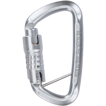 Skylotec D-SHAPE STEEL TGB ANSI H-247 Gümüş Trilock Anti-Twist Çelik D Karabina ANSI Z359.12 EN 362 EN 12275