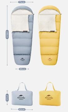 Naturehike C300 UltraLight Pamuklu Uyku Tulumu -13°C ( Çocuk )