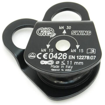 KONG SWING Siyah Kompakt Makara EN 12278 UIAA