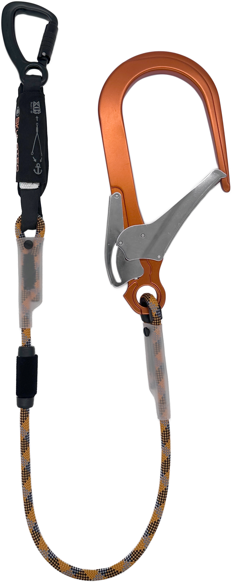 Skylotec Skysafe Eco R I Tipi Fs110 Alu Ve Stak Tri Konnektörlü Şok Emicili Lanyard cm EN 355
