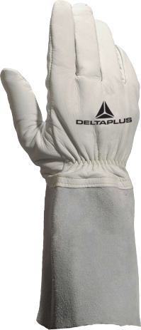 Delta Plus TIG15K Gri Kevlar Astarlı Deri Kaynak Eldiveni EN 388 EN 407 EN 12477