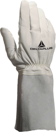 Delta Plus TIG15K Gri Kevlar Astarlı Deri Kaynak Eldiveni EN 388 EN 407 EN 12477