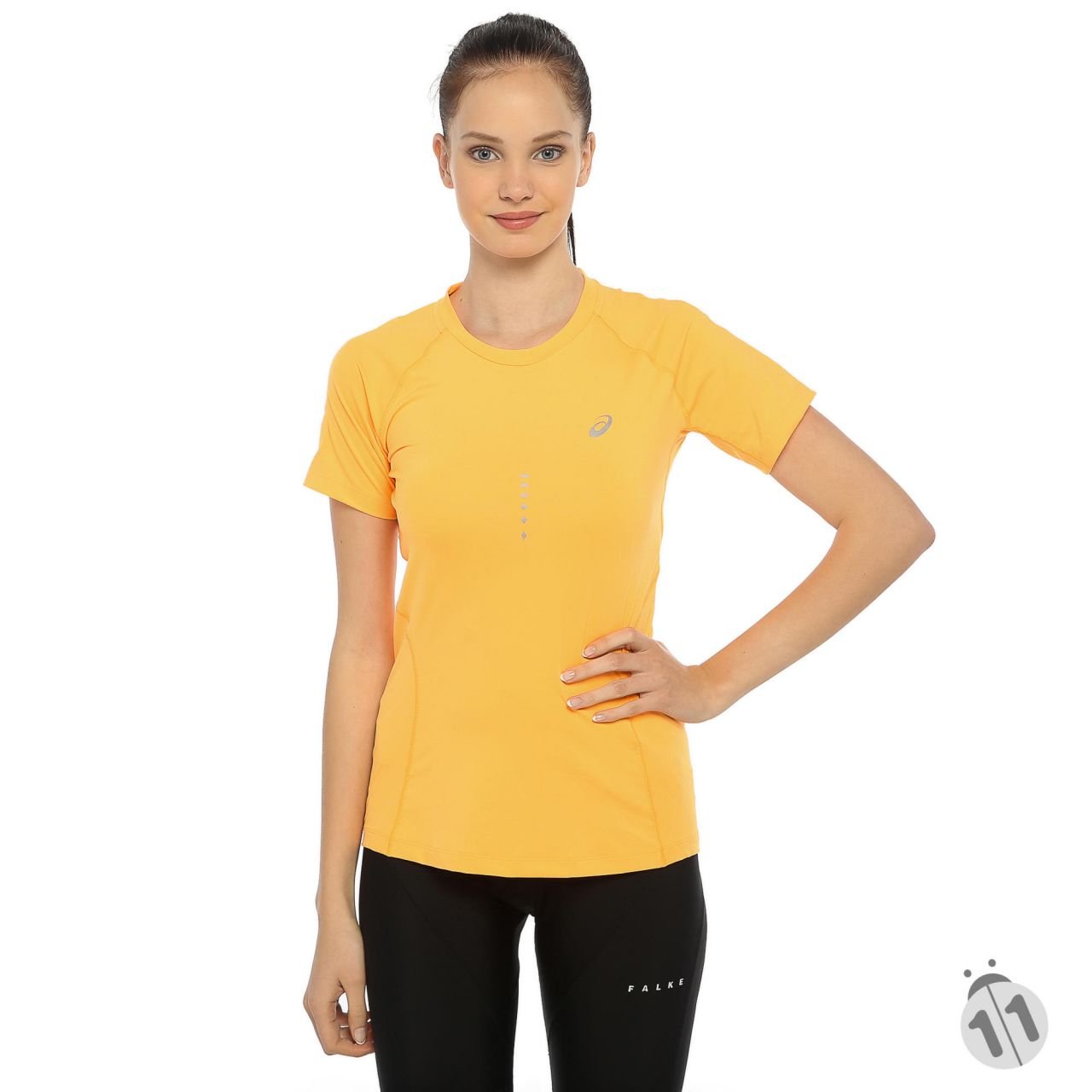 Asics DuoTech Performans DryActive Bayan Orange Kısa Kollu Sporcu Body