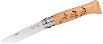 Opinel Inox Meşe İşlemeli 8 No Çakı (001623)