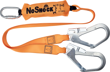 Deltaplus AN213150ZDD Şok Emicili Çift Kollu Karabinalı Kancalı Lanyard 1,50metre