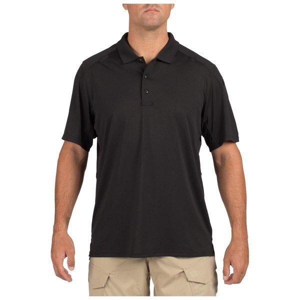 5.11 Charcoal S/S Helios Polo T-Shirt Siyah