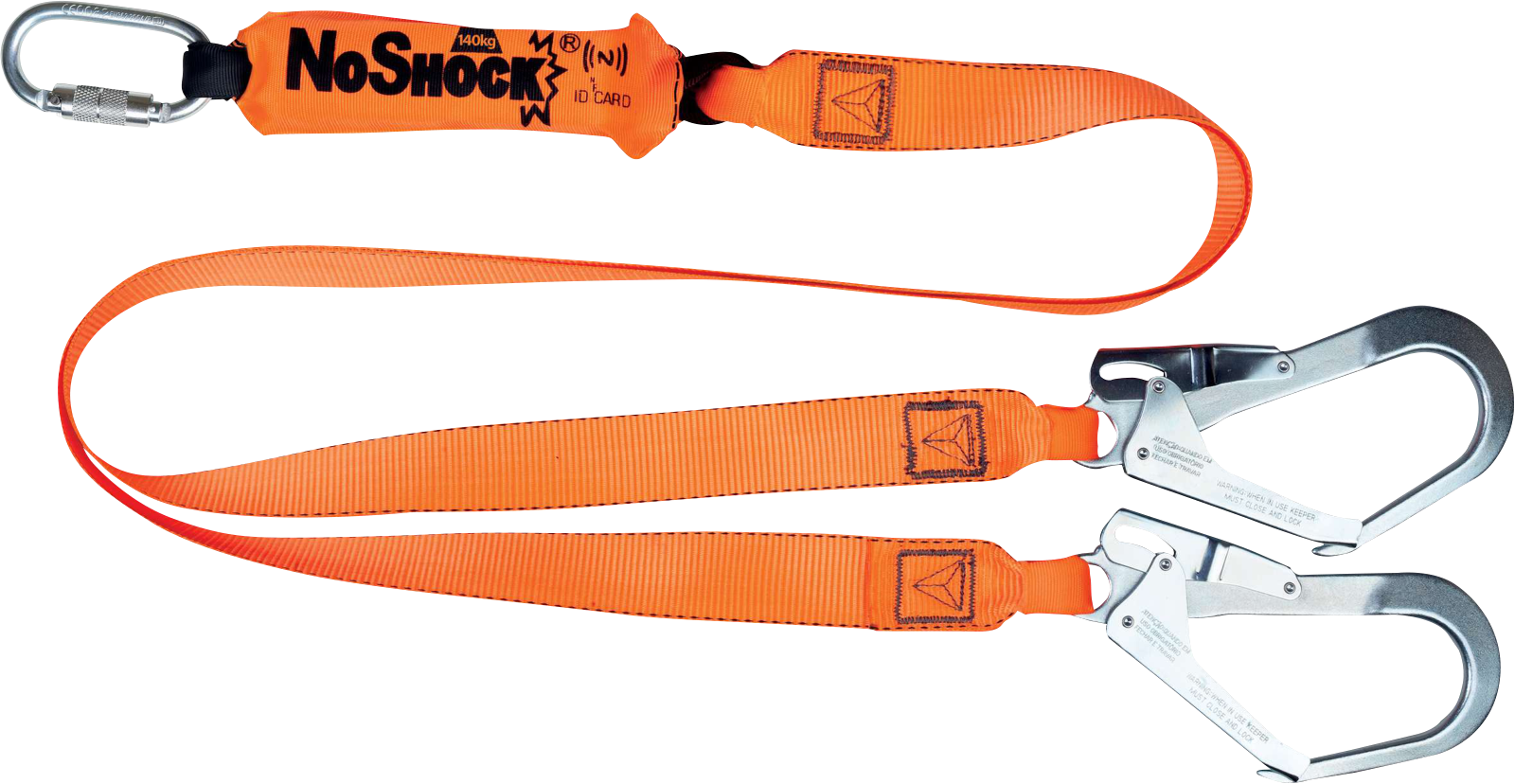 Deltaplus AN213200ZDD Şok Emicili Çift Kollu Karabinalı Kancalı Lanyard 2 metre