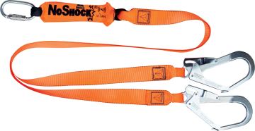 Deltaplus AN213200ZDD Şok Emicili Çift Kollu Karabinalı Kancalı Lanyard 2 metre