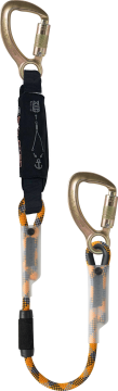 Skylotec Skysafe Eco R I Tipi Çift Kobra Tri Karabinalı Şok Emicili Lanyard EN 355