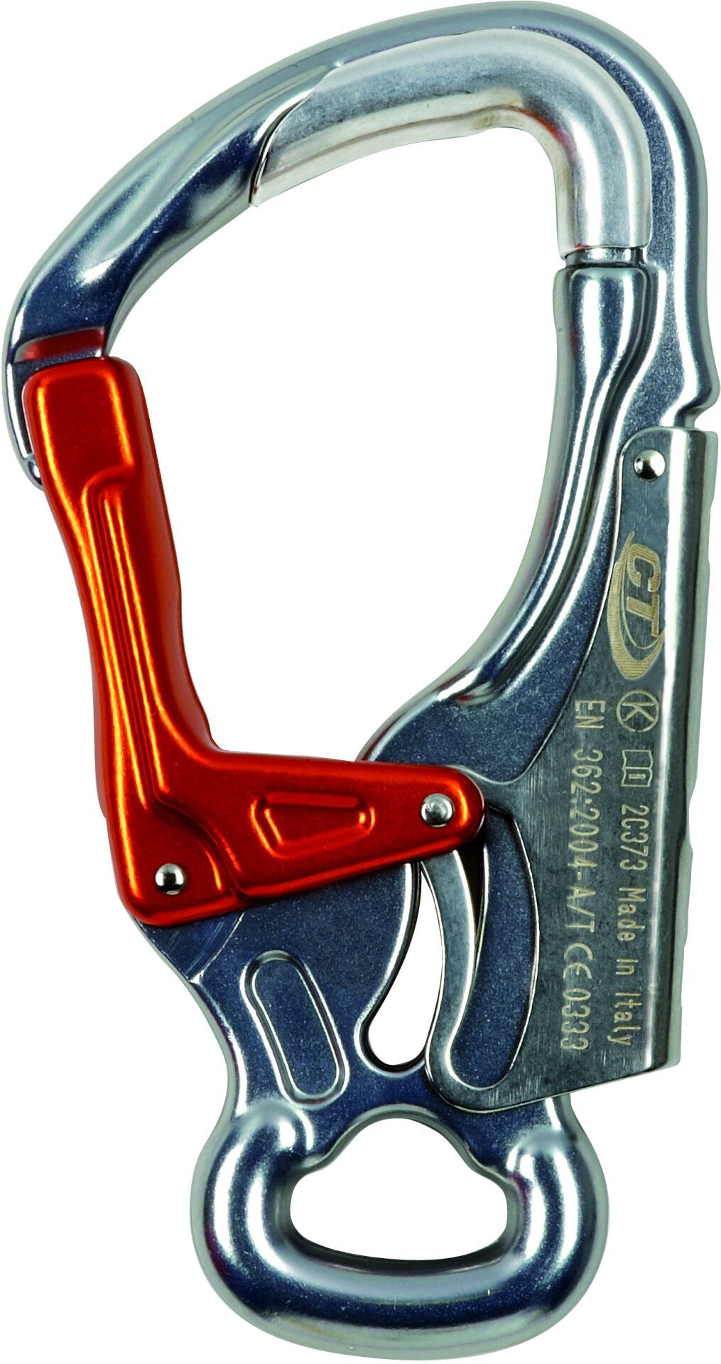 Skylotec K-Advance Shell H-554-820-DL Gri Turuncu Paslanmaz Çelik Alüminyum Palm Squeeze Karabina 30 kN