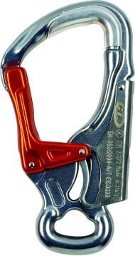 Skylotec K-Advance Shell H-554-820-DL Gri Turuncu Paslanmaz Çelik Alüminyum Palm Squeeze Karabina 30 kN