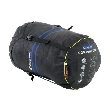 Outwell Contour Lux Yazlık & Kışlık Taraflı -19°C Uyku Tulumu Kırmızı Sol