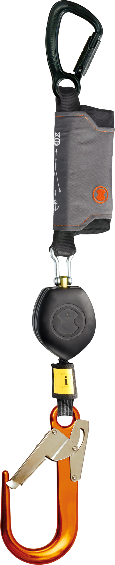 Skylotec Peanut I Fs90 Alu Karabinalı 180 cm Kendinden Geri Sarmalı Şok Emicili Düşüş Durdurucu EN 360