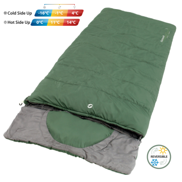 Outwell Contour Lux XL Yazlık & Kışlık Taraflı -16°C Uyku Tulumu Yeşil