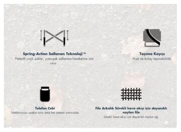 GCI Outdoor Comfort Pro Rocker Amortisörlü Katlanır Kamp Sandalyesi Yeşil MZ